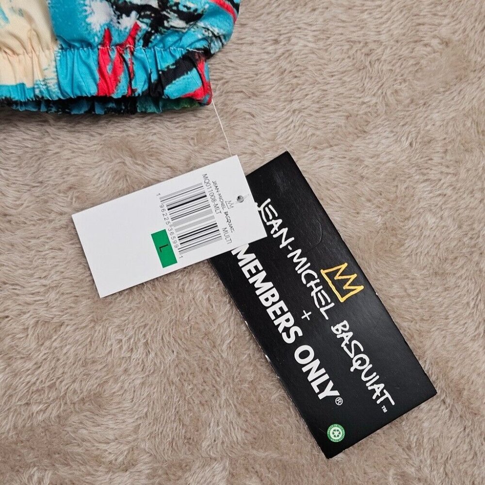NWT Jean-Michel Basquiat X Members Only Jacket Anorak Windbreaker Mens Size L - Picture 11 of 16